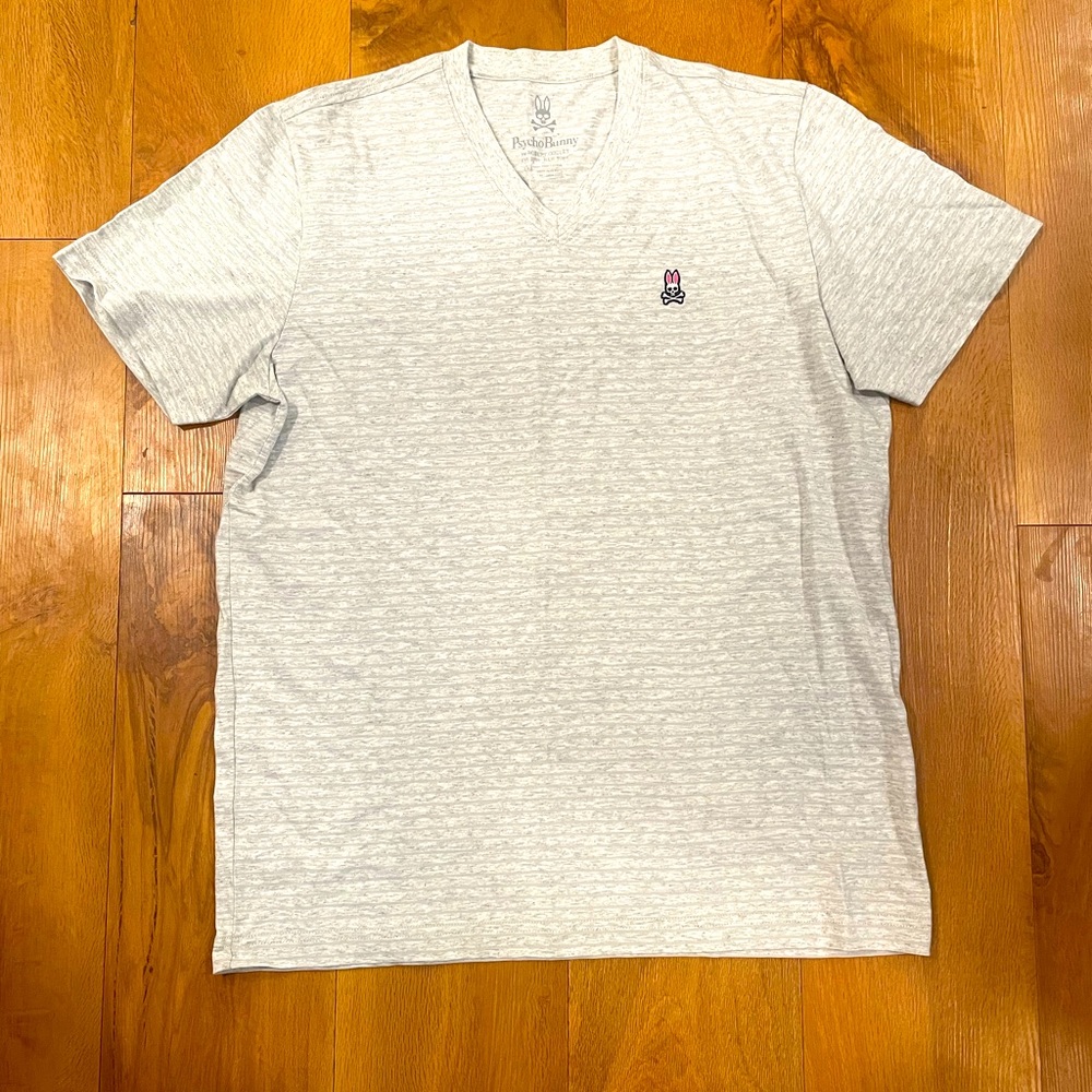 Psycho Bunny striped V neck